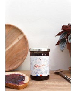Confiture d'abricots Bio à la fleur d'hibiscus - Edition limitée,Côteaux Nantais, idéal pour accompagner des tartines de pain