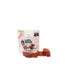 Cuirs de Fruits Bio Pomme Framboise  - 15gr des Côteaux Nantais, fruits transformés à la pomme framboise