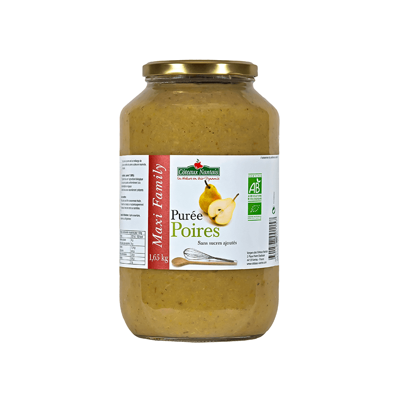 Purée de poires Bio - 1,65 kg Purée de poires Bio - 1,65 kg