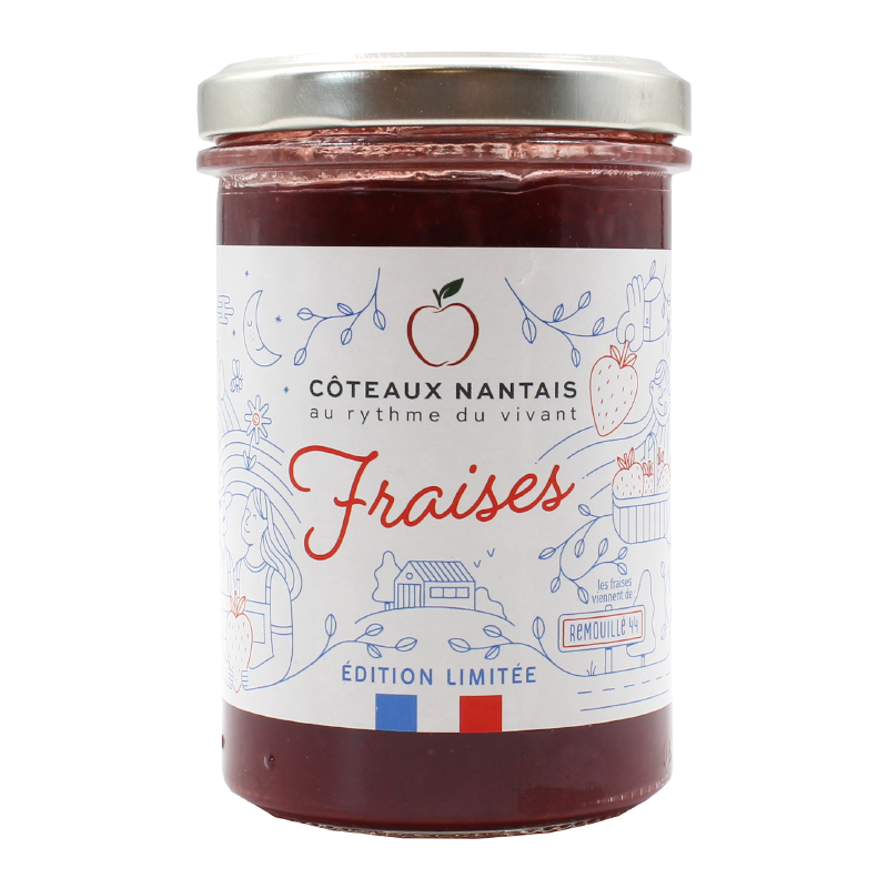 Confiture de fraises de Remouillé Bio - Edition limitée Confiture de fraises de Remouillé Bio - Edition limitée