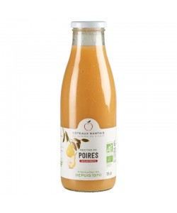 Nectar de poires Bio - 75 cL des Coteaux nantais, issus de fruits 100 % bio de poires