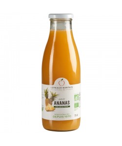 Jus d'ananas Bio - 75 cL des Côteaux Nantais, issus de fruits 100 % Bio d'ananas