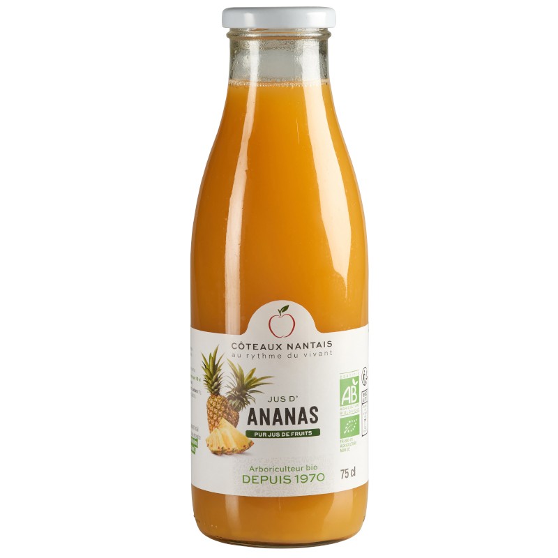 Jus d'ananas Bio - 75 cL - Côteaux Nantais