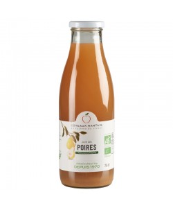 Jus de poires Bio - 75 cL des Côteaux Nantais, issus de fruits 100 % Bio de poires