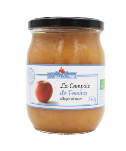 Compote de pommes allégée en sucres Bio - 540 g