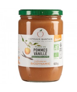 Purée pommes vanille Bio Demeter - 630 g