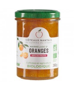 Marmelade d'oranges Bio - 260 g des Côteaux nantais, douce avec une pointe d'amertume