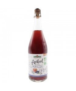 Apibul pommes myrtilles Bio Demeter - 75 cL des Côteaux nantais, pétillant savoureux à la bulle légère et rafraichissante