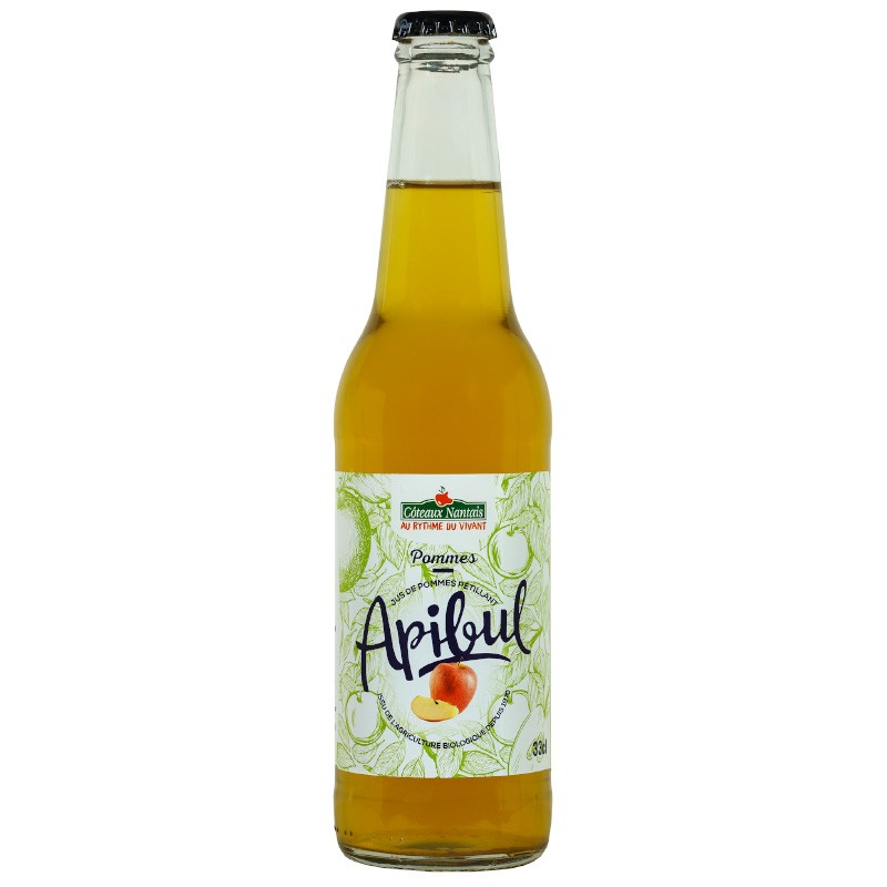 Apibul pommes Bio - 33cl des Côteaux nantais, pétillant savoureux à la bulle légère et rafraichissante Apibul pommes Bio - 33cl des Côteaux nantais, pétillant savoureux à la bulle légère et rafraichissante