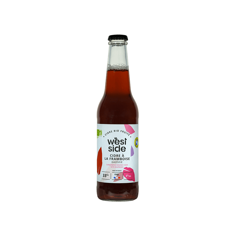 Cidre à la framboise WEST SIDE Bio - 33 cL Cidre à la framboise WEST SIDE Bio - 33 cL