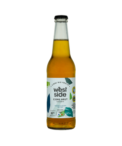 Cidre brut WEST SIDE Bio - 33 cL des Côteaux Nantais, élaborés avec des pommes à couteaux et à cidre