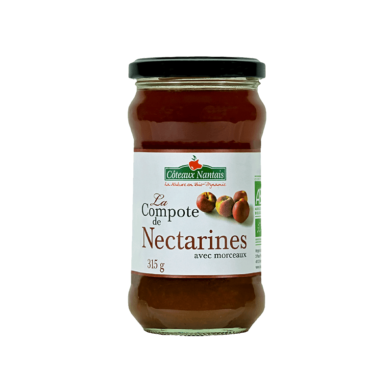 Compote de nectarines Bio - 315 g Compote de nectarines Bio - 315 g
