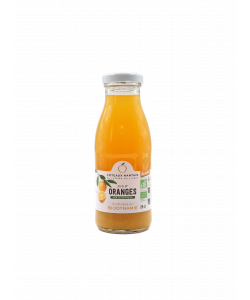 Jus d'oranges Bio Demeter - 25 cL des Côteaux Nantais, issus de fruits 100 % Bio d'oranges